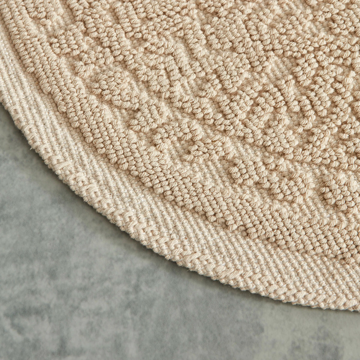 Karaca Home Vista Oval Floor Mat 90 x 60 cm, Ecru, 200.22.02.0013