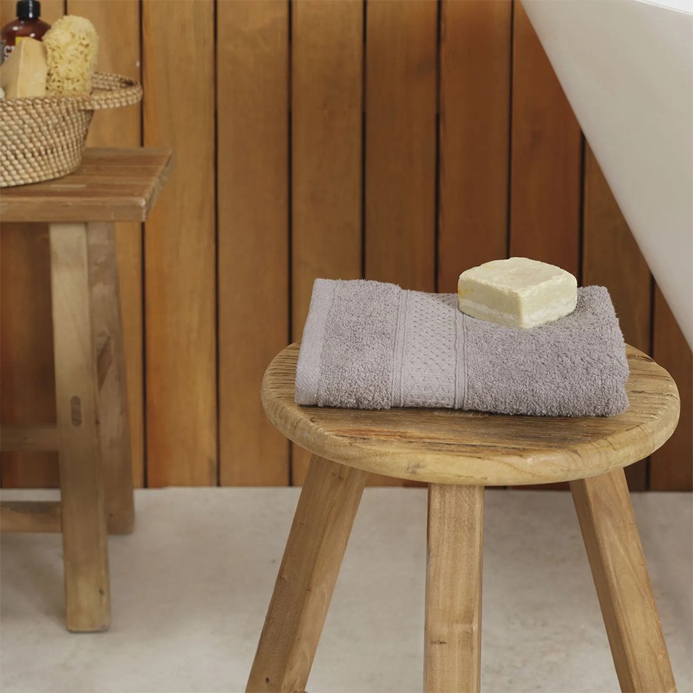 Karaca Home Dielle Recycle Grey Bath Towel 50 x 90 cm, 200.20.01.0671
