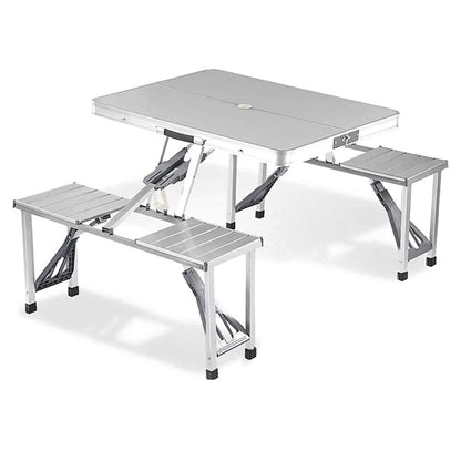 Portable Aluminum 4-Person Picnic Folding Table