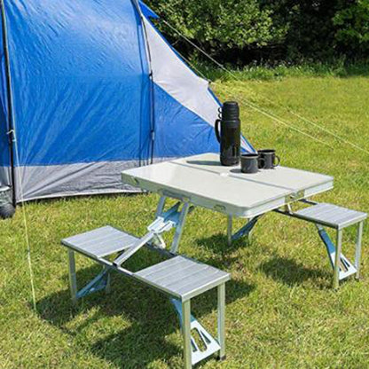 Portable Aluminum 4-Person Picnic Folding Table