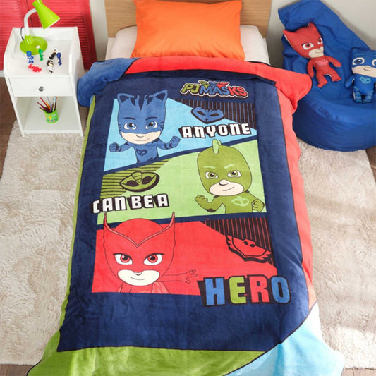 Karaca PJ Masks Home Hero Single Blanket [160x220cm], 203.03.01.0014