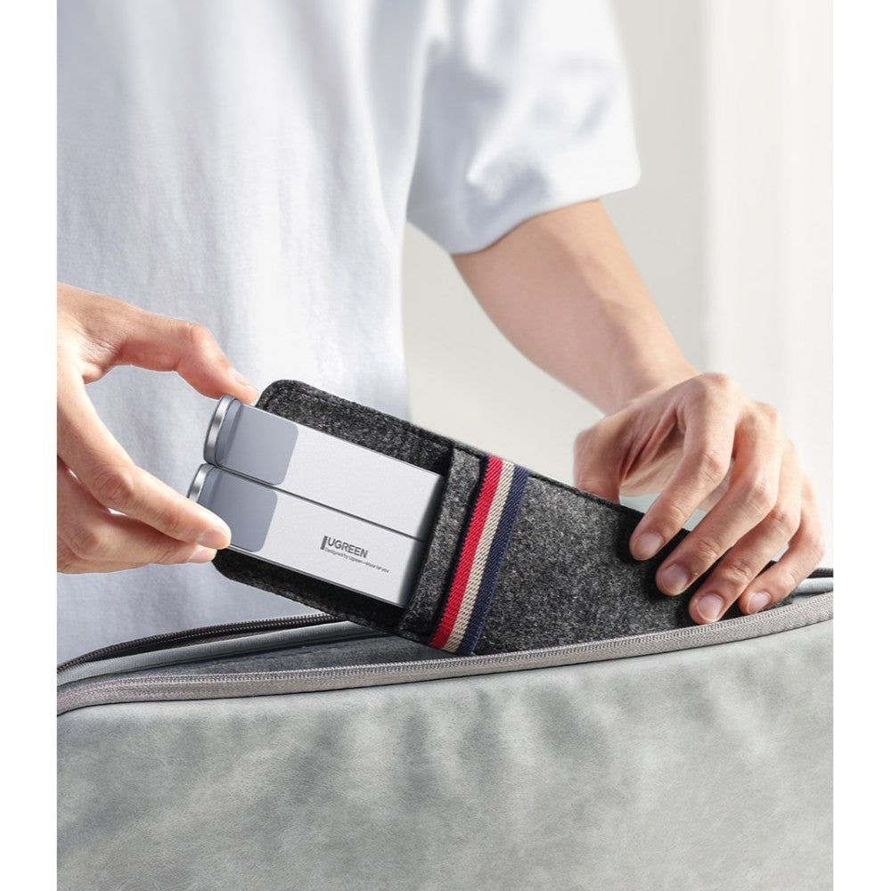 Ugreen, Aluminum Laptop Stand Riser, Multiangle, Adjustable, Foldable & Ergonomic Design + Free Pocket