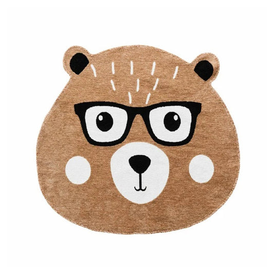 Karaca Cashmere Carpet Nature Lover Recyclable Lovely Friends Bear 120x100cm, 210.01.01.0001