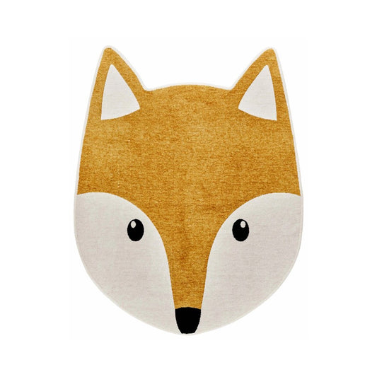 Karaca Cashmere Carpet Nature Lover Recyclable Lovely Friends Fox 120x120cm, 210.01.01.0003