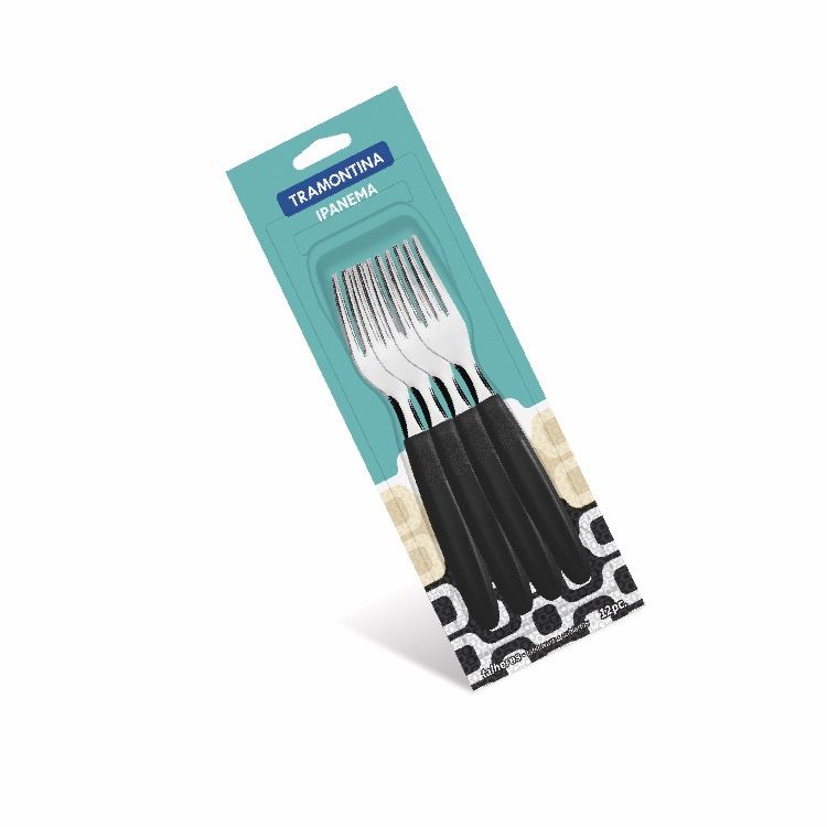 Tramontina, Ipanema Black 12Pcs Table Fork, 23362/900