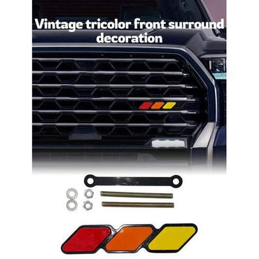 Heritage Tri-Color Grille Badge - Toyota Tacoma 4Runner Tundra, Available in Different Colors