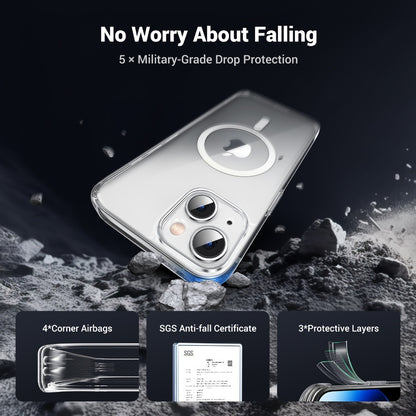 Crystal Transparent Magnetic Protective Case For Iphone 15 Ugreen - 25396