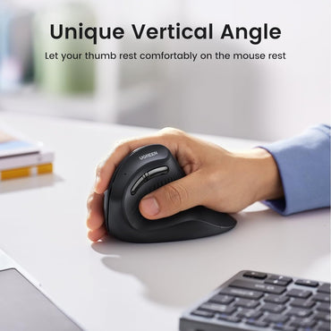 Ugreen, Vertical Design, 4000 Dpi Silent Bluetooth & Wireless Mouse Ugreen Mu008 - 25444