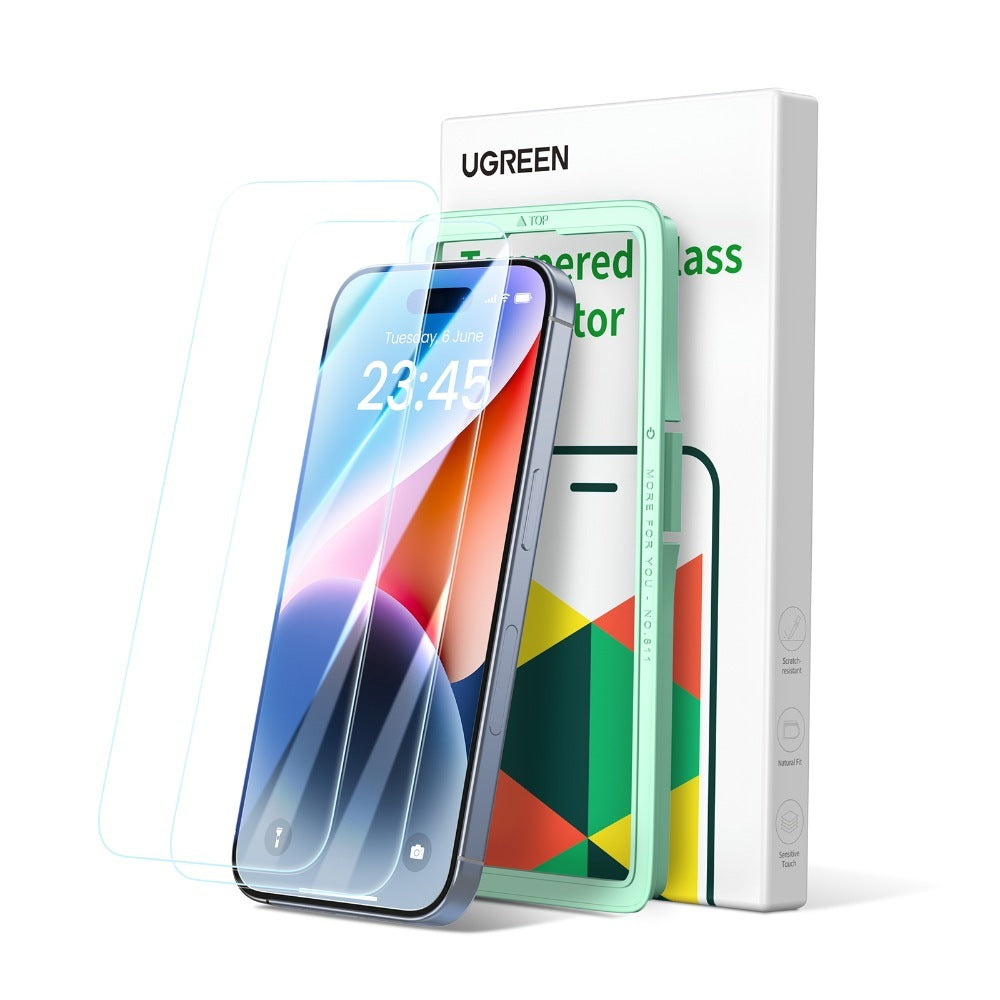 Hd Screen Tempered Protective Film For Iphone 15 Ugreen - 25587
