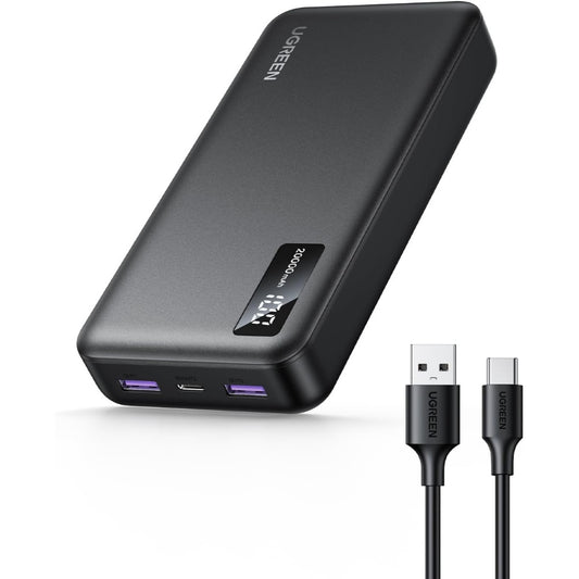 Ugreen, 22.5W Portable Charger Usb C Input&Output Pd 3.0 Fast Charging Battery Pack With Digital Display Pb312 - 25683