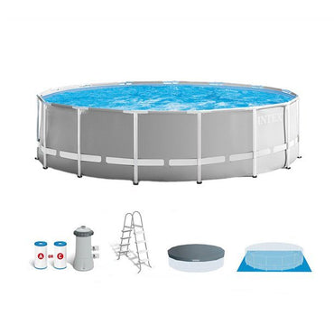 Intex, Prism Frame Pool Round Filter Pump + Accessories 4.6m