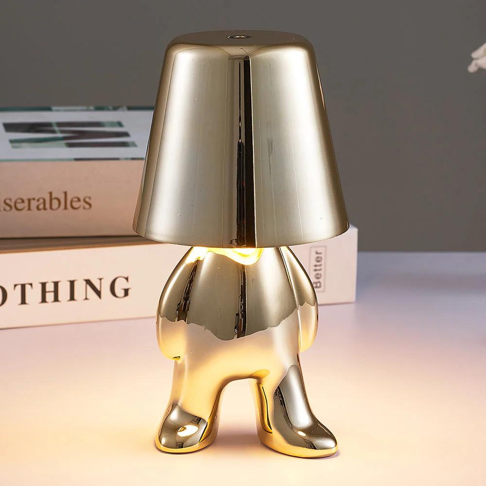 Thinker Gold LED Table Lamp with Touch Control, 3 Light Modes, SK1951427A