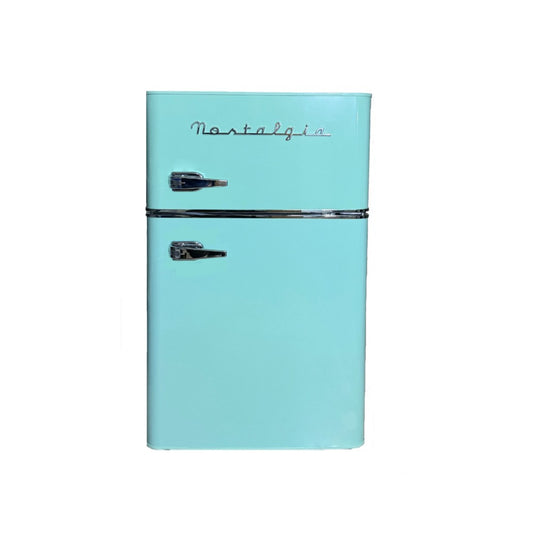Nostalgia, Retro Two Door Fridge Freezer - Tiffany Blue