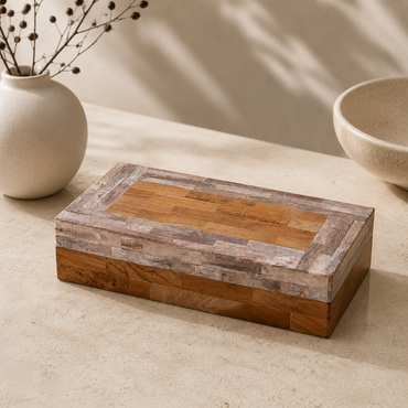 Karaca Home Afr Bone Wood Box 28 × 16 cm, 300.01.01.2460