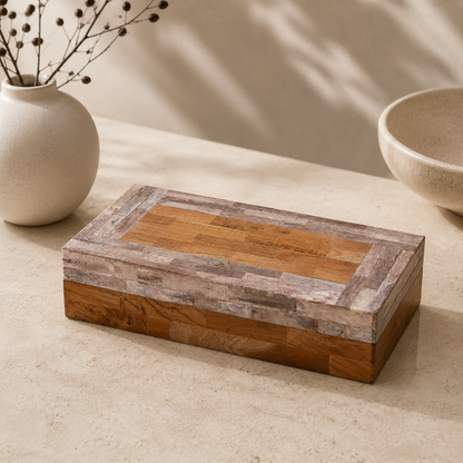 Karaca Home Afr Bone Wood Box 28 × 16 cm, 300.01.01.2460