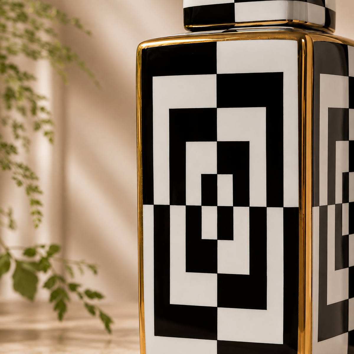 Karaca Hailey Long Cube Vase 30 cm, 300.22.02.0385