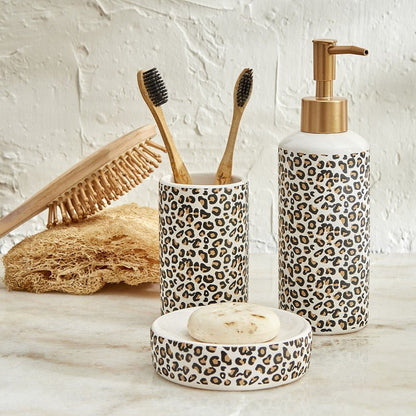 Karaca Home Wild 3-Piece Bathroom Set - Leopard, 300.23.01.0209