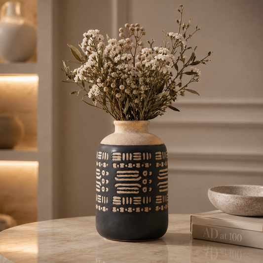 Karaca Home Rustic Black Vase 24.3 cm, 300.23.01.0309