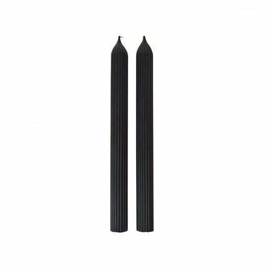 Karaca Home Wave 2 Candlesticks [2x23cm] Black, 300.23.01.0264
