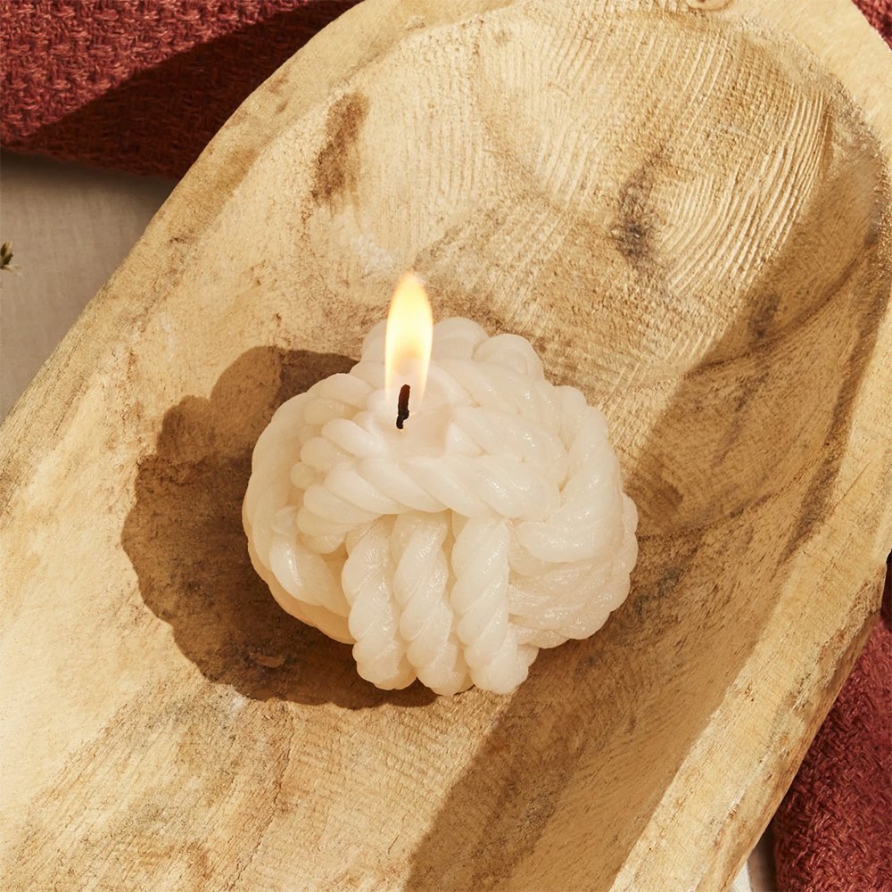 Karaca Home Rope Candle - Cream Paraffin