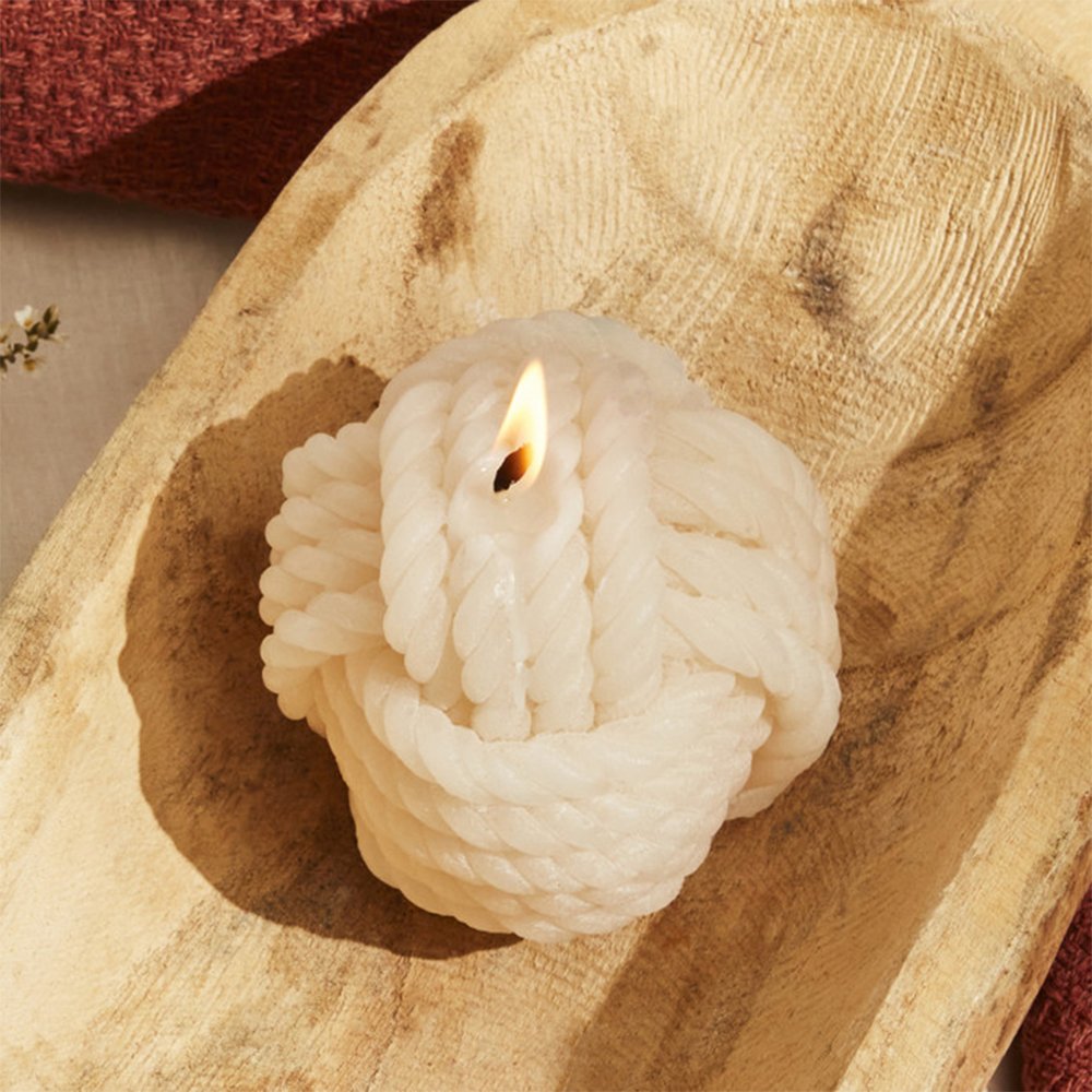 Karaca Home Rope Candle - Cream Paraffin