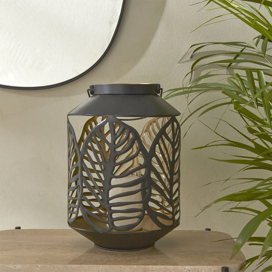 Karaca Home Timber Candle Holder [26x18x18cm] Black, 300.23.01.0320