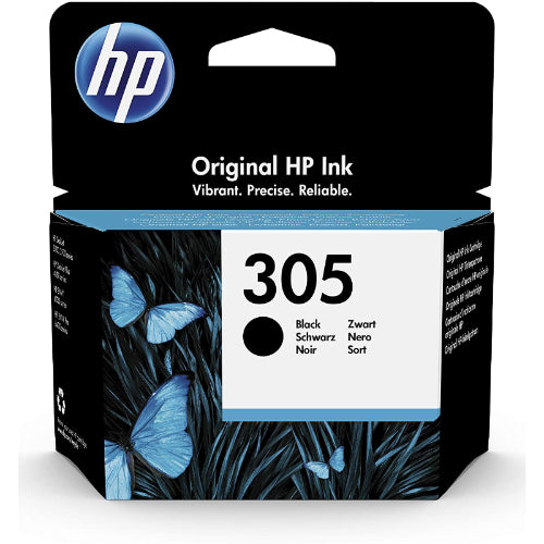 HP, Black Original Ink Cartridge, 305BLK
