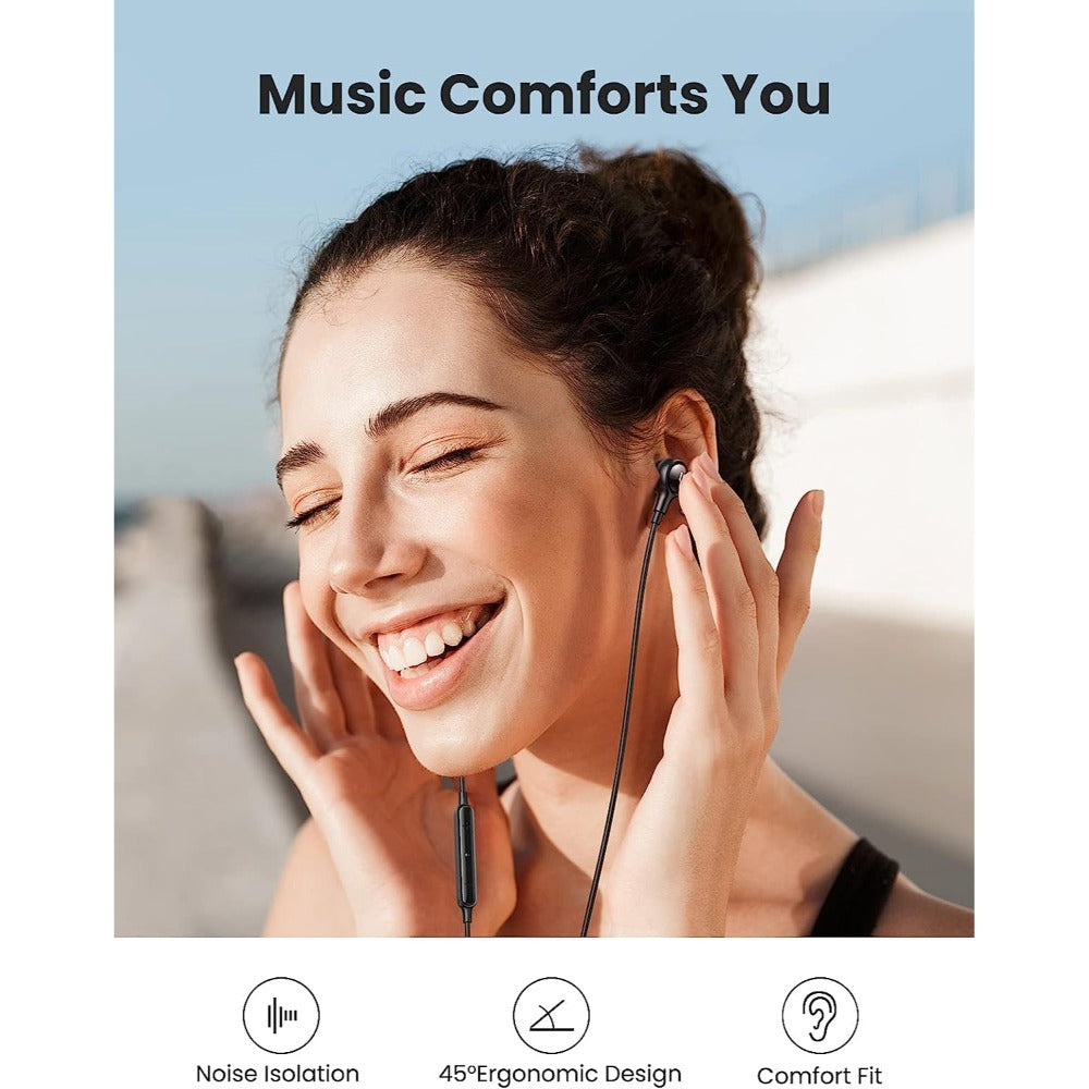 Ugreen, Mfi Certified Lightning Wired Earphones With Microphone, Noise Isolation, Powerful Bass Ugreen Ep103-30631