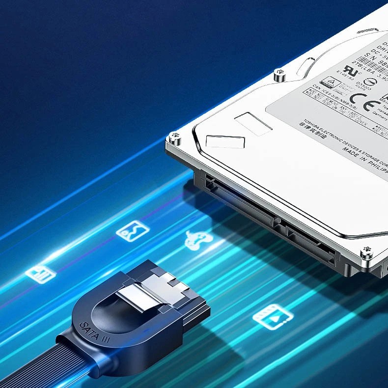 Ugreen, Sata 3.0 Data Cable For 3.5 & 2.5 Ssd/ Hdd, 6Gbps Speed, Flexible And Durable Ugreen Us217 - 30797