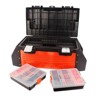 Tactix, Plastic And Metal Tool Box 62*29.5*26.5 cm