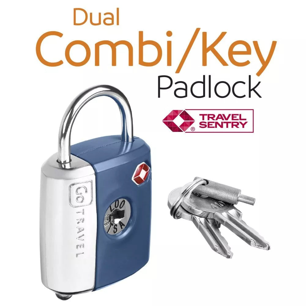 Go Travel, Dual Combi Key Padlock TSA