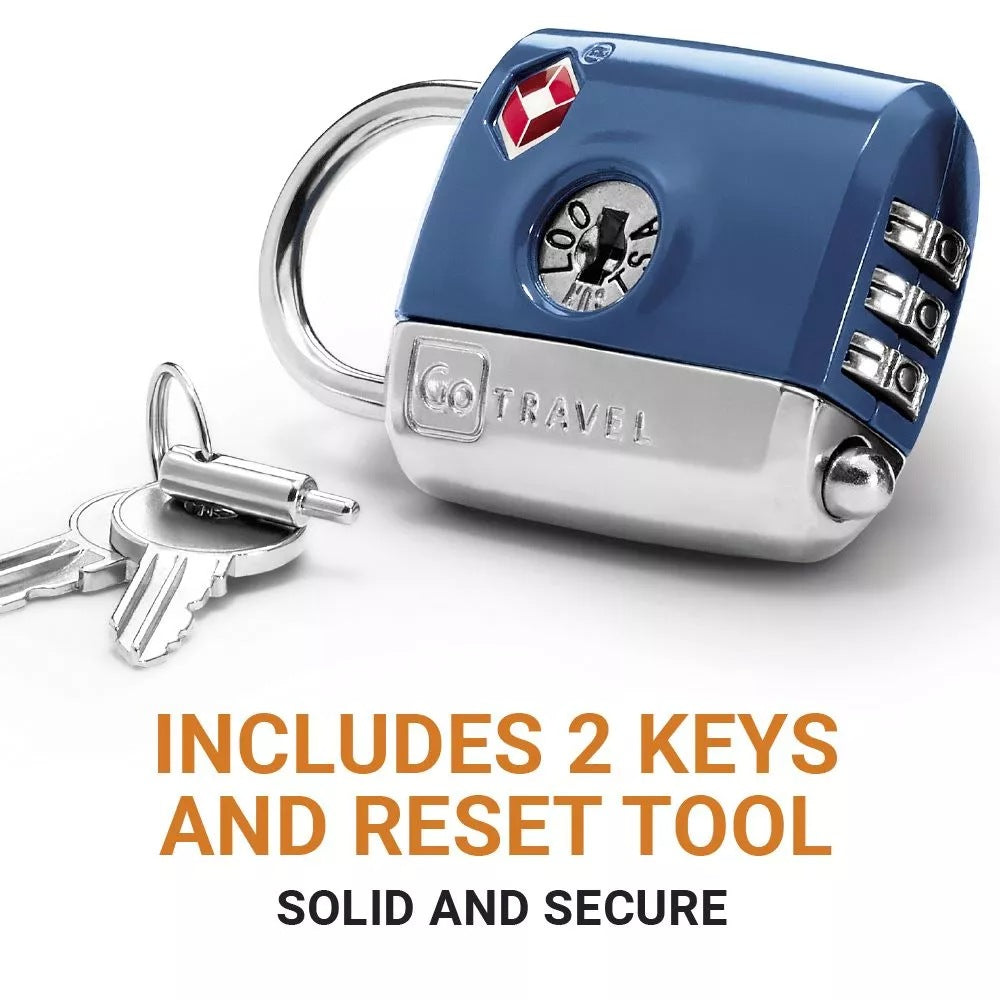 Go Travel, Dual Combi Key Padlock TSA