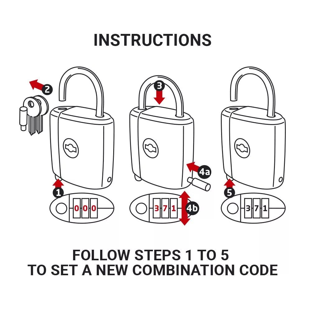 Go Travel, Dual Combi Key Padlock TSA