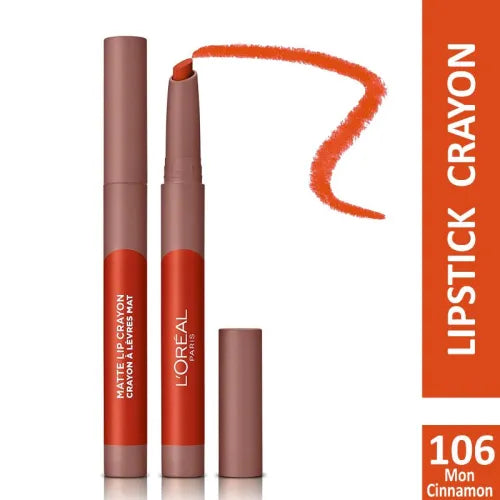 L'Oreal Paris, Infallible Matte Lasting Wear & Smudge Resistant Lip Crayon, 106 Mon Cinnamon