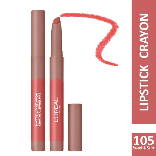L'Oreal Paris, Infallible Matte Lasting Wear & Smudge Resistant Lip Crayon, 105 Sweet & Salty