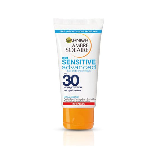 Garnier, Ambre Solaire Sensitive Advanced Anti Imperfection Protection Cream Spf 30 50 Ml
