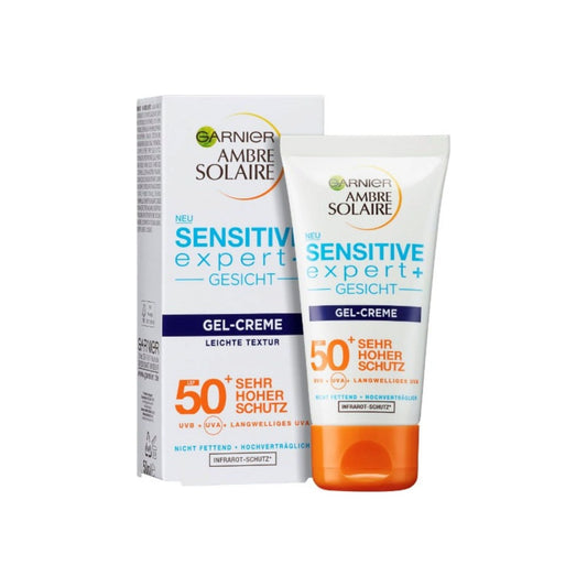 Garnier, Ambre Solaire Sensitive Expert+ Gel cream SPF 50+ 50 mL