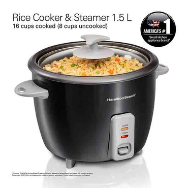 Hamilton Beach, Rice Cooker & Steamer 1.5L