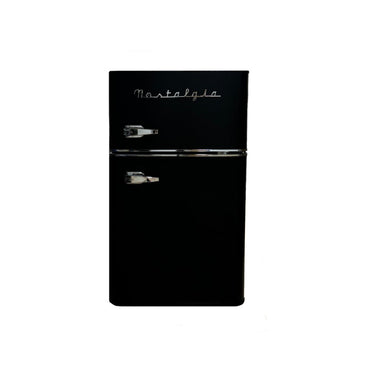 Nostalgia, Retro Two Door Fridge Freezer - Matte Black