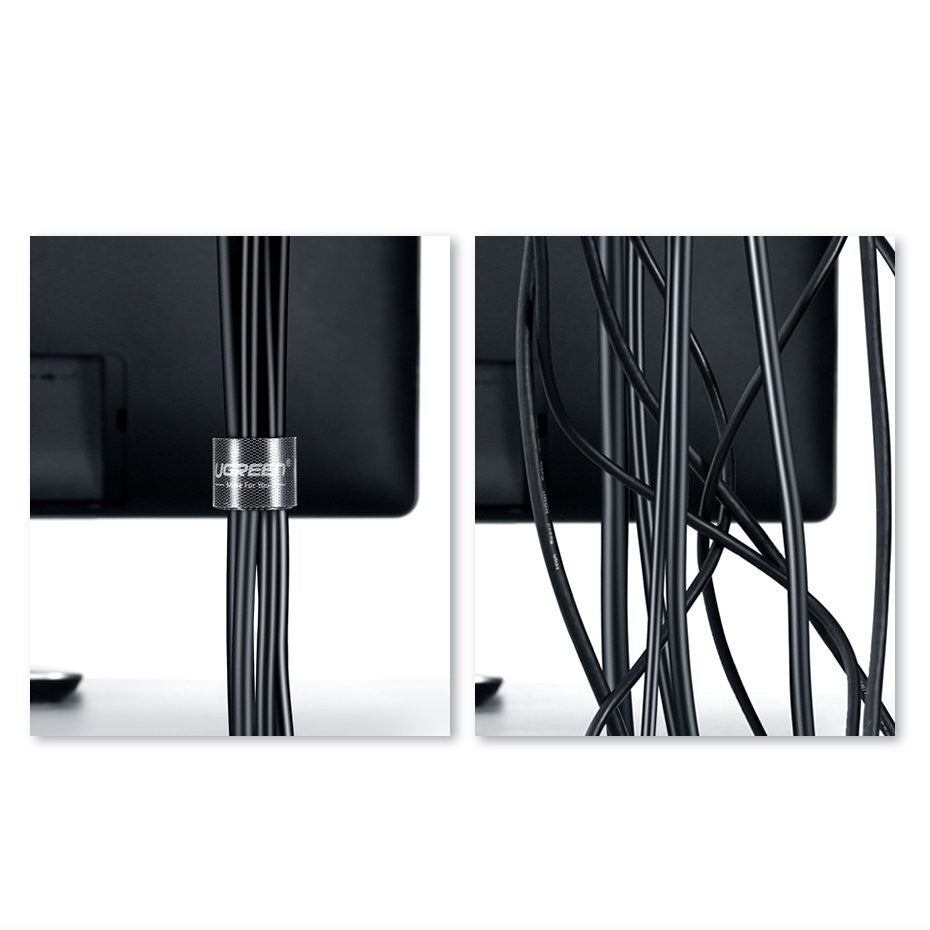 Ugreen, Hook & Loop Staps Cable Organiser, Made Of High Quality Materials