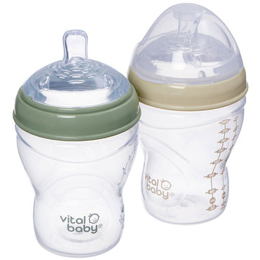 Vital Baby, Nurture Breast Like Bottle 240ml-2pk
