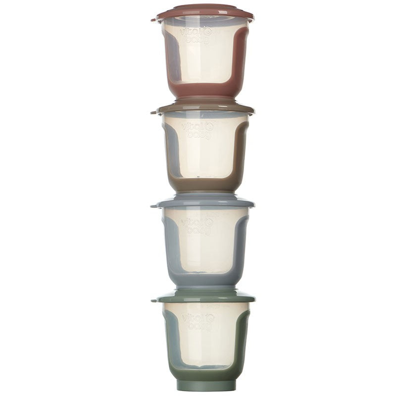 Vital Baby, Nourish Store & Wean Pots 120ml 4pk - Natural