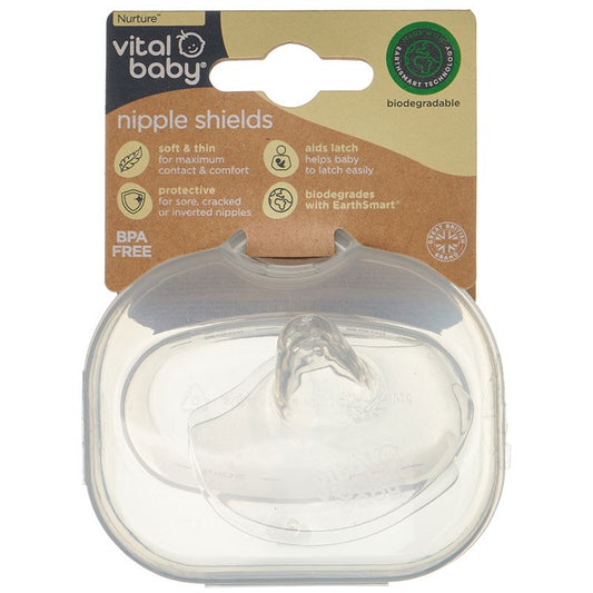 Vital Baby, Nurture Protect & Care Nipple Shields 2pk-