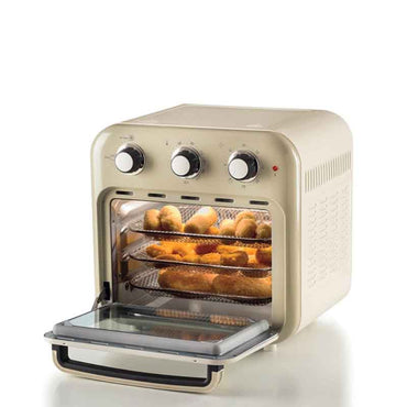Ariete Vintage Air Fryer Oven 16L, 1400W, Rotisserie, Beige, 4632/03