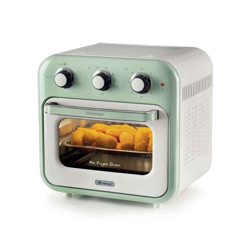 Ariete Vintage Air Fryer Oven 16L, 1400W, Rotisserie, Green, 4632/04