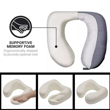 Go Travel, Memory Foam Pillow Grey