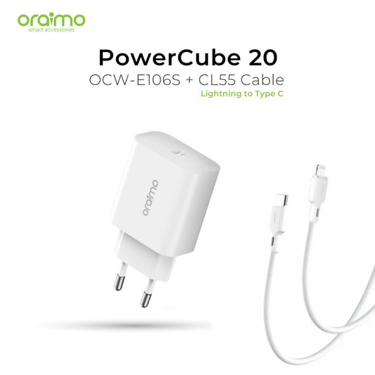 Oraimo, Chargerkit Eu Ocw-E106S+Cl55 Whiteid-10310751