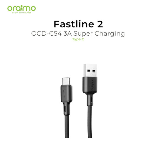 Oraimo, Data Cable Black Ocd-C54 Type-C 1M/3A
