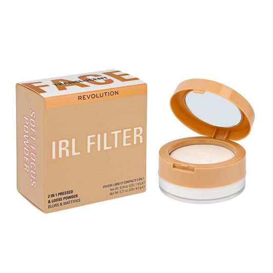 Makeup By Revolution, Revolution Irl Soft Focus 2 In 1 Powder Translucent