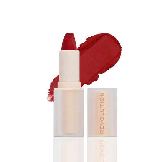 Makeup By Revolution, Revolution Lip Allure Soft Satin Lipstick Ceo Brick Red
